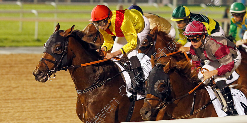 Bendoog-and-Secret-Victory-0002 
 BENDOOG (left, Ryan Moore) with SECRET VICTORY (right, Ray Dawson)
Meydan 3 Feb 2023 - Pic Steven Cargill / Racingfotos.com