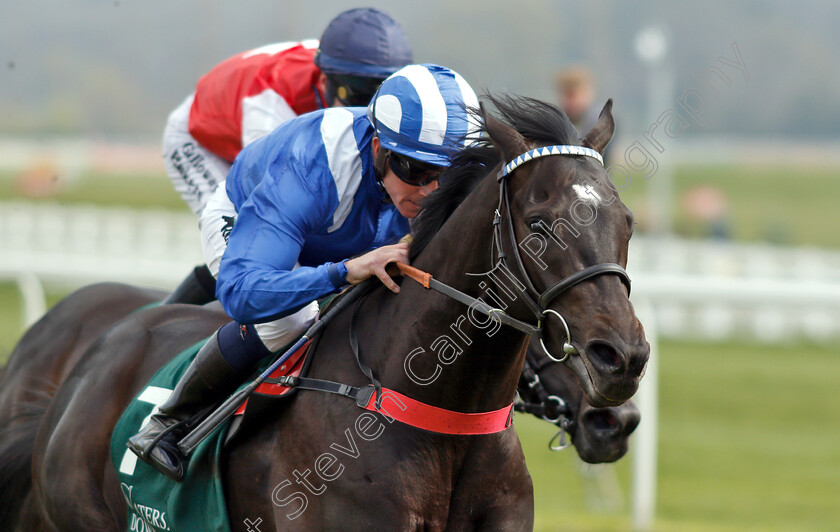 Mohaather-0010 
 MOHAATHER (Jim Crowley) wins The Watership Down Stud Greenham Stakes
Newbury 13 Apr 2019 - Pic Steven Cargill / Racingfotos.com