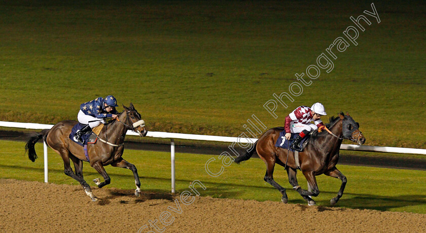 Summeronsevenhills-0002 
 SUMMERONSEVENHILLS (Shane Kelly) wins The Ladbrokes Nursery
Wolverhampton 19 Dec 2019 - Pic Steven Cargill / Racingfotos.com