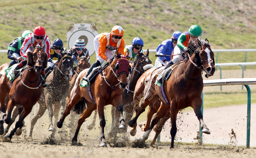 Goring-0006 
 GORING (centre, Georgia Dobie) beats RAUCOUS (right) in The Sun Racing All-Weather Championships Apprentice Handicap
Lingfield 19 Apr 2019 - Pic Steven Cargill / Racingfotos.com