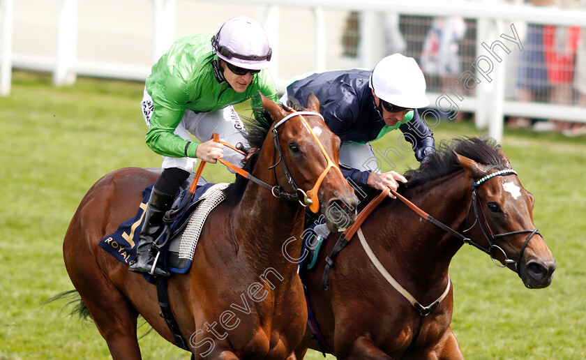 Arthur-Kitt-0008 
 ARTHUR KITT (left, Richard Kingscote) beats NATE THE GREAT (right) in The Chesham Stakes
Royal Ascot 23 Jun 2018 - Pic Steven Cargill / Racingfotos.com