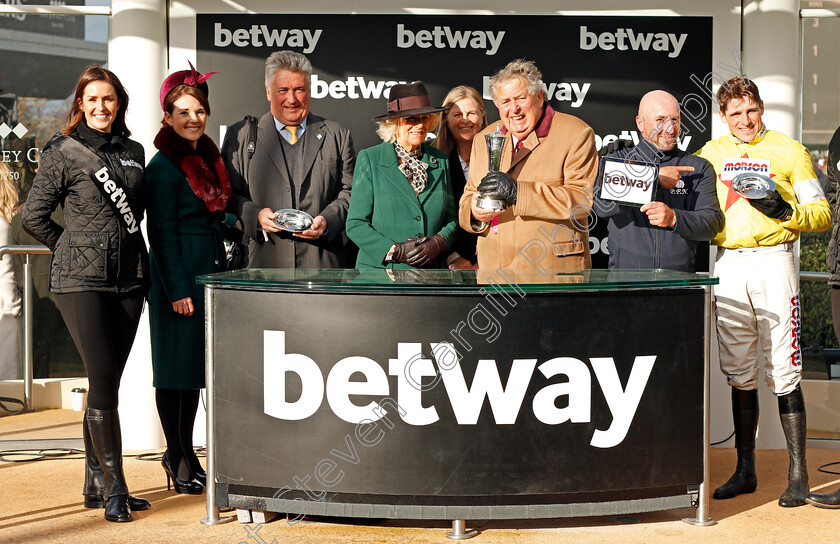 Politologue-0018 
 Presentation to John Hales, Paul Nicholls and Harry Skelton for The Betway Queen Mother Champion Chase
Cheltenham 11 Mar 2020 - Pic Steven Cargill / Racingfotos.com