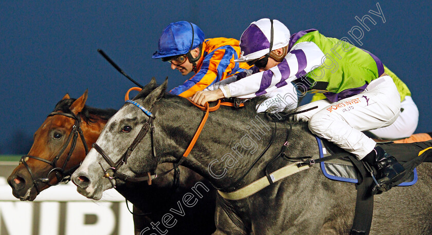 Silverscape-0006 
 SILVERSCAPE (right, Jason Watson) beats WARD CASTLE (left) in The Unibet Extra Place Offers Every Day Restricted Novice Stakes Div1
Kempton 10 Nov 2021 - Pic Steven Cargill / Racingfotos.com