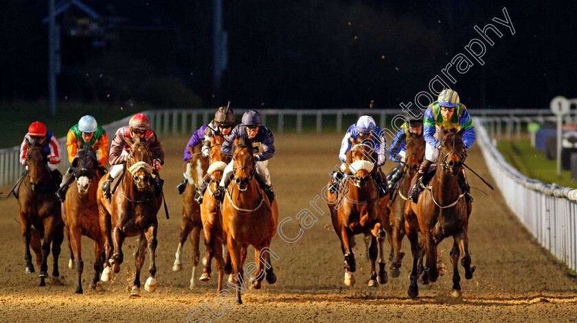 Tommytwohoots-0003 
 TOMMYTWOHOOTS (right, Jonathan Fisher) wins The Read Ross O'Sullivan On Betway Insider Handicap Div2
Wolverhampton 11 Mar 2022 - Pic Steven Cargill / Racingfotos.com