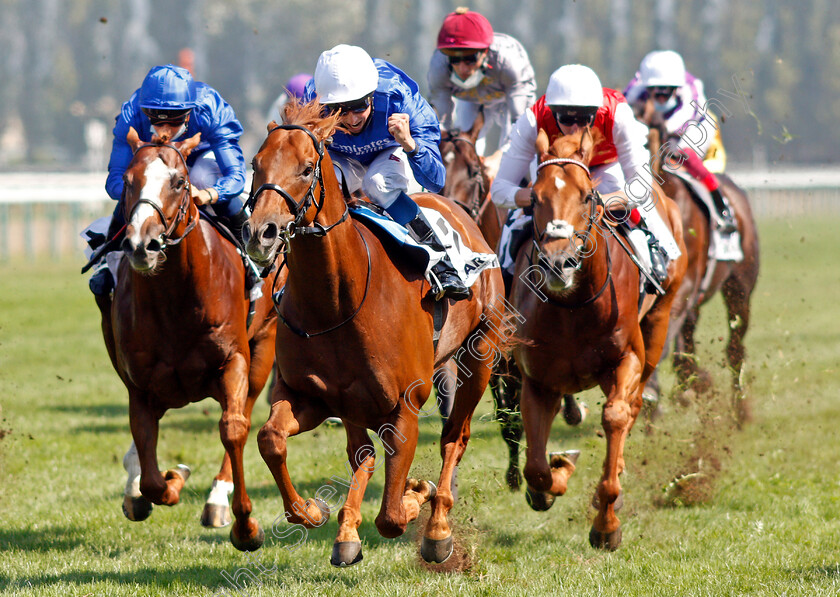 Space-Blues-0009 
 SPACE BLUES (William Buick) wins The Prix Maurice De Gheest
Deauville 9 Aug 2020 - Pic Steven Cargill / Racingfotos.com