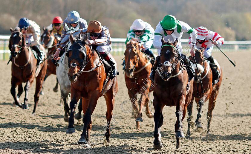 Summerghand-0002 
 SUMMERGHAND (left, Adam Kirby) beats EXALTED ANGEL (right) in The Betway All-Weather Sprint Championships Conditions Stakes
Lingfield 2 Apr 2021 - Pic Steven Cargill / Racingfotos.com