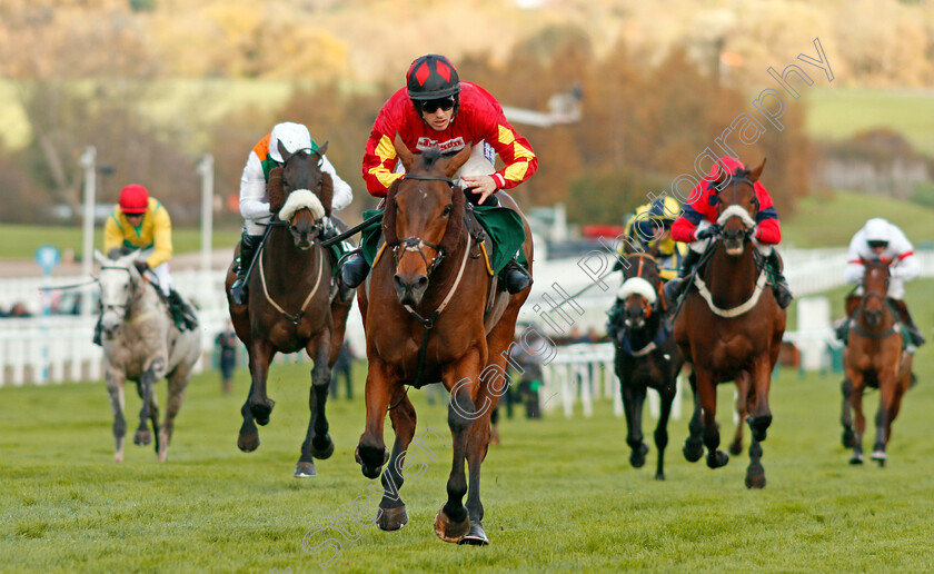 Cogry-0003 
 COGRY (Sam Twiston-Davies) wins The randoxhealth.com Handicap Chase Cheltenham 28 Oct 2017 - Pic Steven Cargill / Racingfotos.com