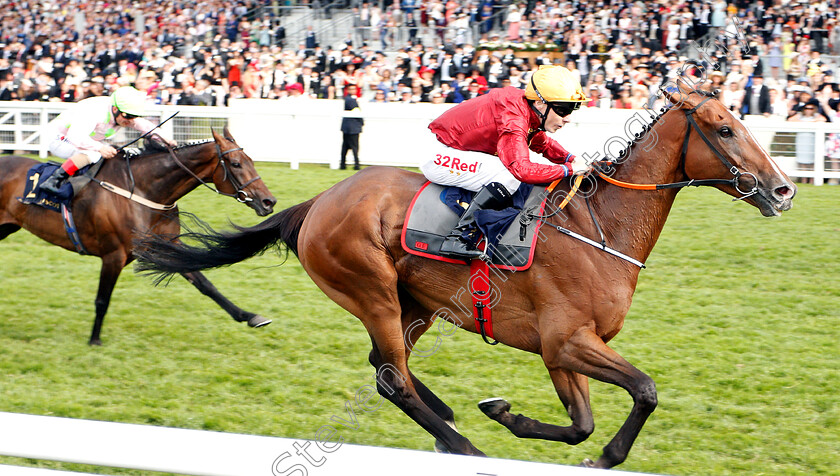 Pallasator-0004 
 PALLASATOR (Jamie Spencer) wins The Queen Alexandra Stakes 
Royal Ascot 23 Jun 2018 - Pic Steven Cargill / Racingfotos.com