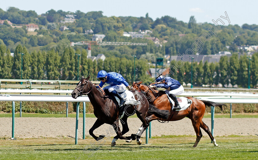 Cabrillo-0005 
 CABRILLO (Mickael Barzalona) wins The Prix de Tour-en-Bessin
Deauville 6 Aug 2022 - Pic Steven Cargill / Racingfotos.com