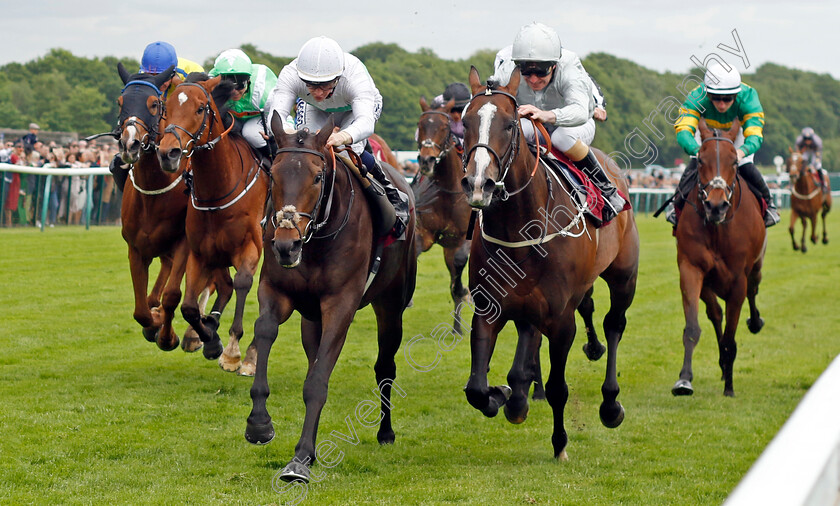 Valley-Forge-0002 
 VALLEY FORGE (centre, David Probert) beats GOLDEN FLAME (right) in The Cazoo Hell Nook Handicap
Haydock 21 May 2022 - Pic Steven Cargill / Racingfotos.com