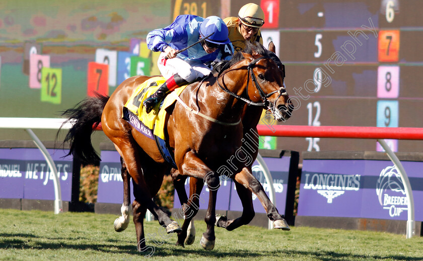 Magnum-Force-0005 
 MAGNUM FORCE (Colin Keane) wins the Breeders' Cup Juvenile Turf Sprint
Del Mar USA 1 Nov 2024 - Pic Steven Cargill / Racingfotos.com