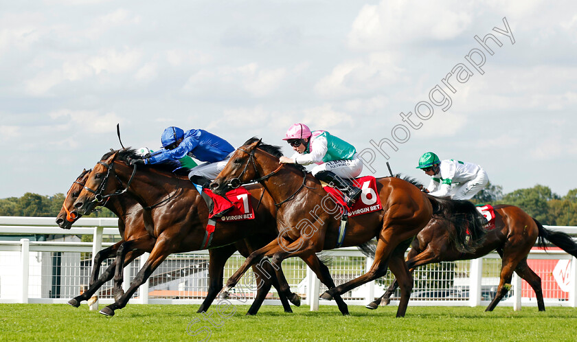 Aablan-0002 
 AABLAN (James Doyle) beats INISHFALLEN (farside) and STARLORE (right) in The Virgin Bet Solario Stakes
Sandown 2 Sep 2023 - Pic Steven Cargill / Racingfotos.com