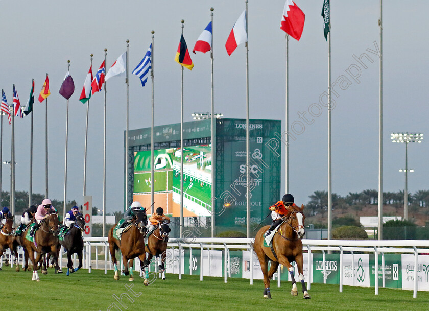 Starcat-0005 
 STARCAT (Yuga Kawada) wins The International Jockeys Challenge R4 
King Abdulaziz Racecourse, Kingdom of Saudi Arabia, 24 Feb 2023 - Pic Steven Cargill / Racingfotos.com