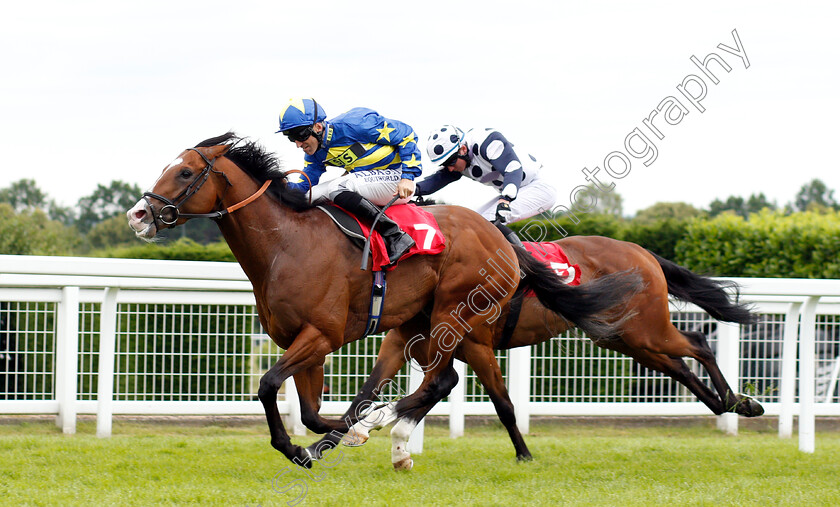 Rum-Runner-0002 
 RUM RUNNER (Pat Dobbs) wins The Randox Handicap 
Sandown 16 Jun 2018 - Pic Steven Cargill / Racingfotos.com