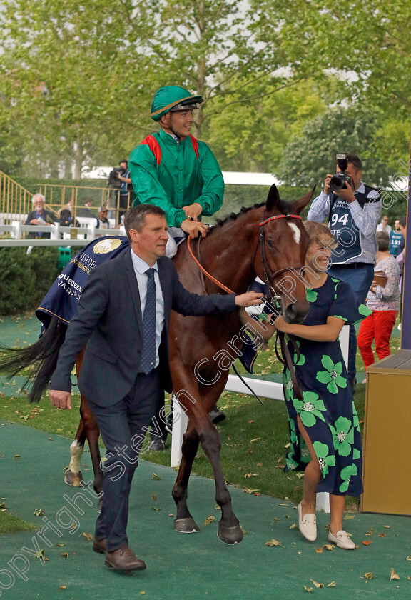 Rouhiya-0007 
 ROUHIYA (Maxime Guyon) winner of The Emirates Poule d'Essai des Pouliches
Longchamp 12 May 2024 - Pic Steven Cargill / Racingfotos.com