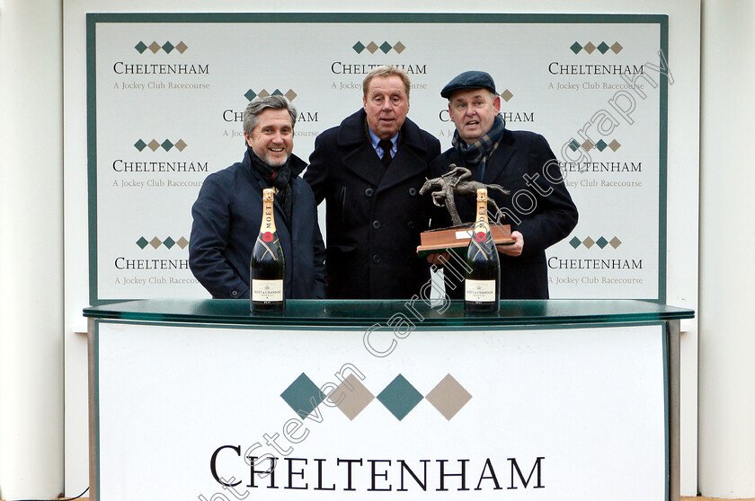 Siruh-Du-Lac-0008 
 Presentation by Harry Redknapp for The Spectra Cyber Security Solutions Trophy Handicap Chase won by SIRUH DU LAC
Cheltenham 26 Jan 2019 - Pic Steven Cargill / Racingfotos.com