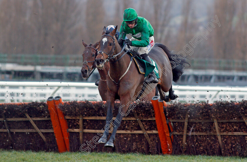 Wholestone-0001 
 WHOLESTONE (Daryl Jacob) wins The Dornan Engineering Relkeel Hurdle Cheltenham 1 Jan 2018 - Pic Steven Cargill / Racingfotos.com