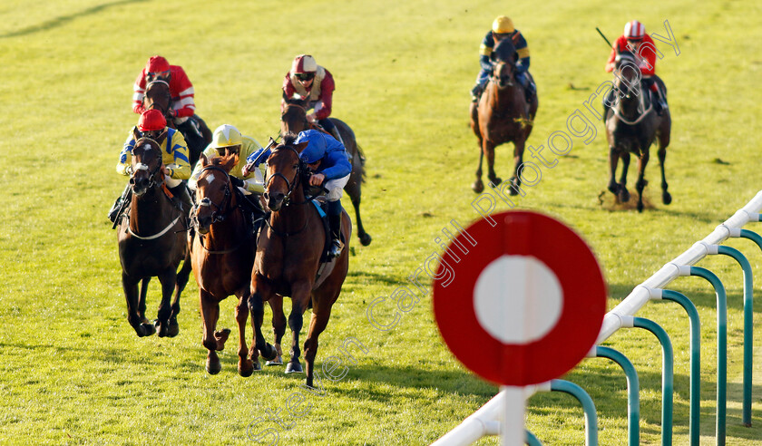 Mountain-Song-0005 
 MOUNTAIN SONG (right, William Buick) beats CHOISYA (centre) in The Every Race Live On Racing TV Fillies Handicap
Newmarket 25 Oct 2023 - Pic Steven Cargill / Racingfotos.com