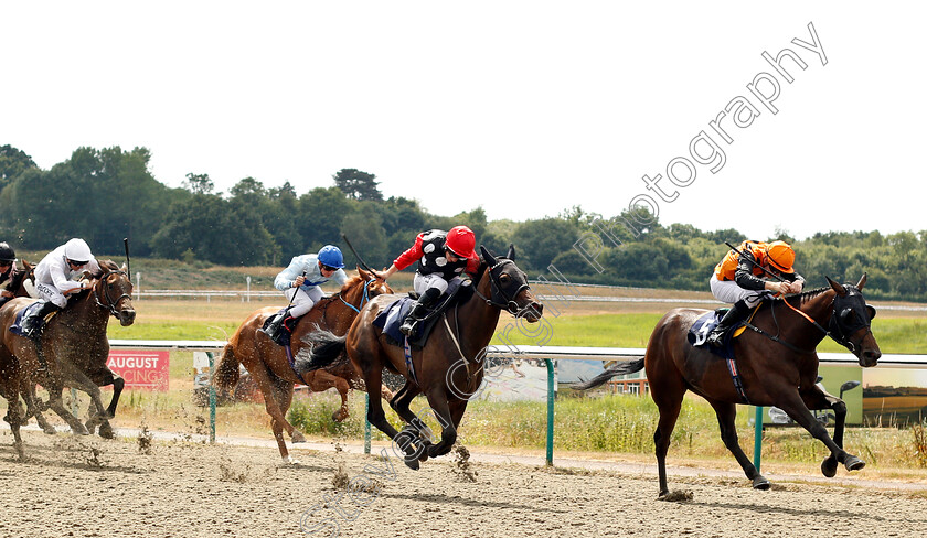 Vixen-0002 
 VIXEN (centre, Edward Greatrex) beats DELICATE KISS (right) in The Best Odds Guaranteed At 188bet Handicap
Lingfield 25 Jul 2018 - Pic Steven Cargill / Racingfotos.com