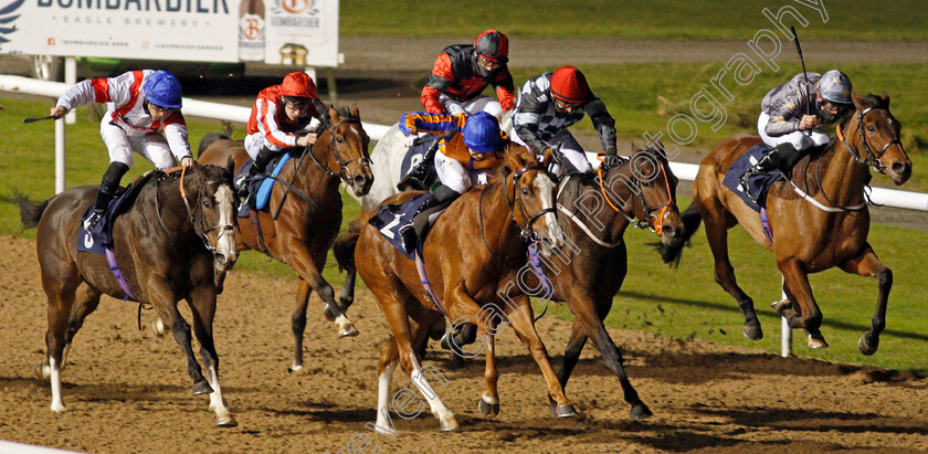 Guroor-0001 
 GUROOR (centre, Stefano Cherchi) beats FAIR STAR (2nd right) in The Play 4 To Win At Betway Handicap
Wolverhampton 24 Nov 2020 - Pic Steven Cargill / Racingfotos.com