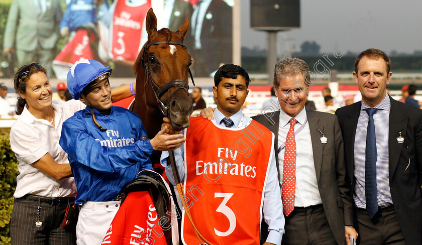 Blair-House-0009 
 BLAIR HOUSE (James Doyle) with Charlie Appleby and Joe Osborne after The Jebel Hatta Meydan Dubai 10 Mar 2018 - Pic Steven Cargill / Racingfotos.com