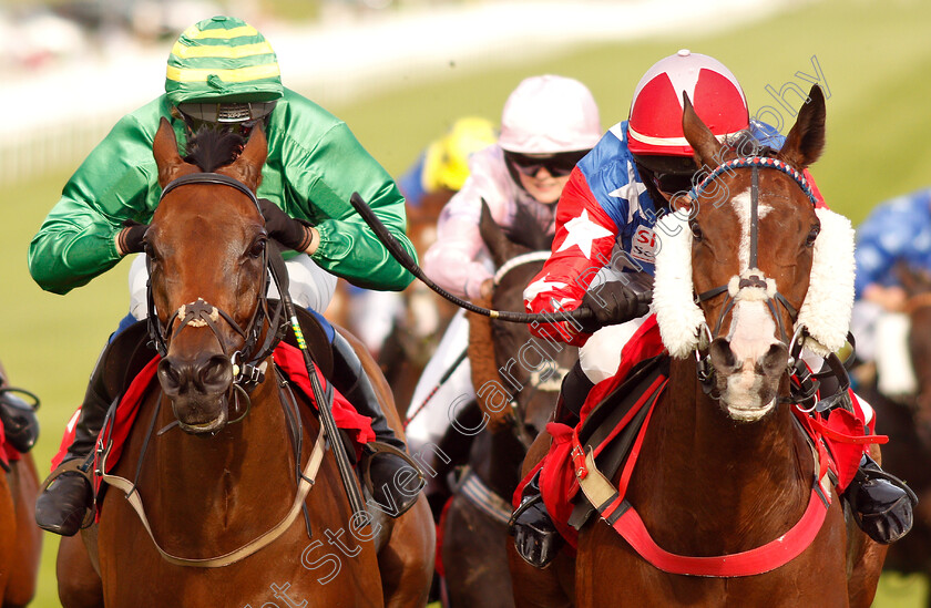 Nabhan-0005 
 NABHAN (right, Jessica Llewellyn) beats FRENCH MIX (left) in The Ladies' Derby Handicap
Epsom 4 Jul 2019 - Pic Steven Cargill / Racingfotos.com