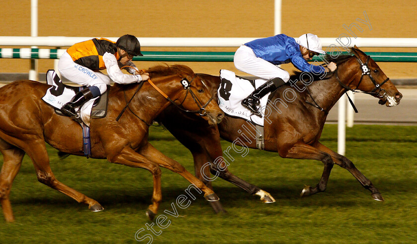 Good-Fortune-0006 
 GOOD FORTUNE (James Doyle) beats WOVEN (left) in The Dubai Trophy
Meydan 10 Jan 2019 - Pic Steven Cargill / Racingfotos.com