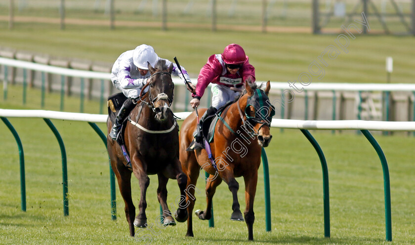 Bopedro-0004 
 BOPEDRO (left, Daniel Tudhope) beats EMPIRESTATEOFMIND (right) in The Close Brothers Handicap
Newmarket 18 Apr 2023 - Pic Steven Cargill / Racingfotos.com