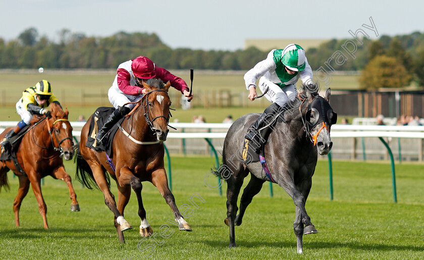 Desert-Angel-0007 
 DESERT ANGEL (right, Ryan Moore) beats BASTOGNE (left) in The Federation Of Bloodstock Agents Nursery
Newmarket 23 Sep 2021 - Pic Steven Cargill / Racingfotos.com