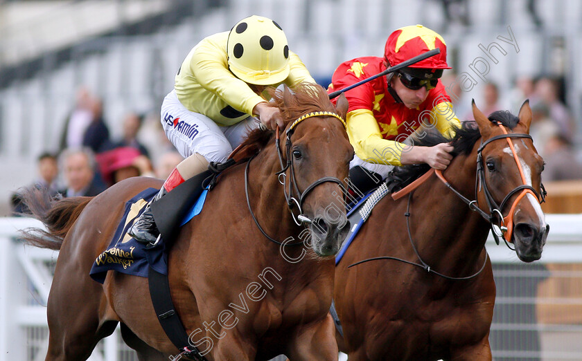 Prince-Eiji-0005 
 PRINCE EIJI (left, Andrea Atzeni) beats RED ARMADA (right) in The Charbonnel Et Walker British EBF Maiden Stakes
Ascot 7 Sep 2018 - Pic Steven Cargill / Racingfotos.com