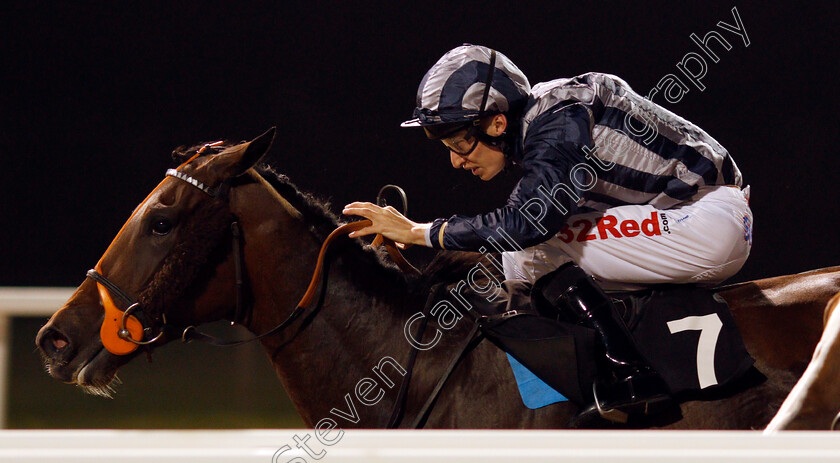 Send-Up-0005 
 SEND UP (Luke Morris) wins The Bet totequadpot At betfred.com Handicap Chelmsford 26 Sep 2017 - Pic Steven Cargill / Racingfotos.com