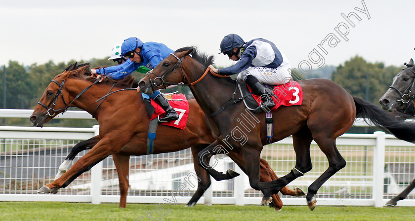 Imperial-Empire-0004 
 IMPERIAL EMPIRE (William Buick) beats FORBIDDEN LAND (right) in The Betway Nursery
Sandown 31 Aug 2019 - Pic Steven Cargill / Racingfotos.com