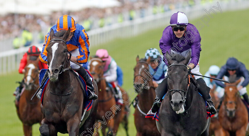 Auguste-Rodin-0006 
 AUGUSTE RODIN (Ryan Moore) beats KING OF STEEL (right) in The Betfred Derby
Epsom 3 Jun 2023 - Pic Steven Cargill / Racingfotos.com