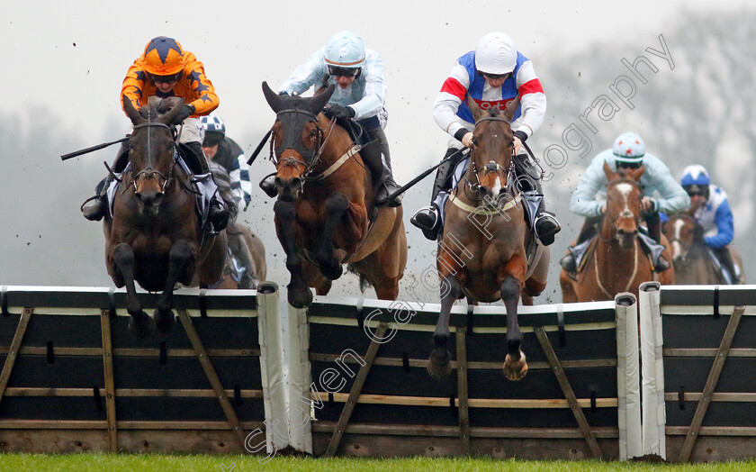 Take-No-Chances-0001 
 TAKE NO CHANCES (left, Kielan Woods) beats KARGESE (centre) and OOH BETTY (right) in The Betmgm Mares Hurdle
Ascot 18 Jan 2025 - Pic Steven Cargill / Racingfotos.com