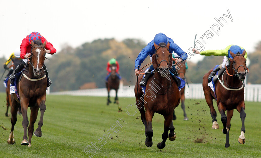 Ghostwatch-0003 
 GHOSTWATCH (centre, William Buick) beats MEKONG (left) and AUSTRIAN SCHOOL (right) in The Londonmetric Noel Murless Stakes
Ascot 5 Oct 2018 - Pic Steven Cargill / Racingfotos.com