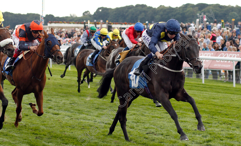 Crossing-The-Line-0005 
 CROSSING THE LINE (Oisin Murphy) wins The British Stallion Studs EBF Fillies Handicap
York 23 Aug 2018 - Pic Steven Cargill / Racingfotos.com