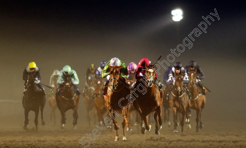 Arisaig-0002 
 ARISAIG (left, William Buick) beats D FLAWLESS (right) in The Unibet Horserace Betting Operator Of The Year EBF Fillies Restricted Novice Stakes
Kempton 6 Dec 2023 - Pic Steven Cargill / Racingfotos.com