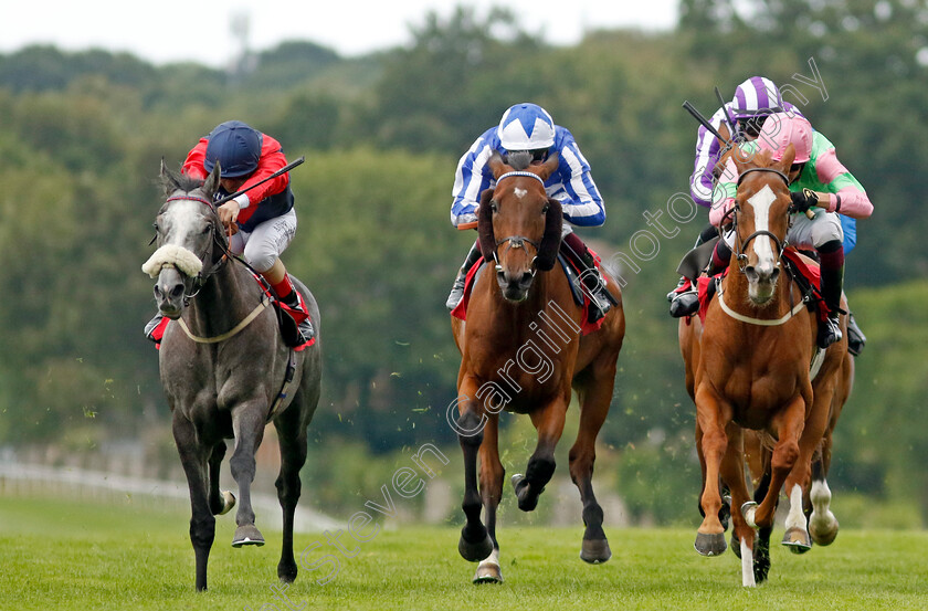 Duke-Of-Verona-0004 
 DUKE OF VERONA (left, Andrea Atzeni) beats SINGLE (right) and FOX VARDY (centre) in The Davies Group Handicap
Sandown 1 Jul 2022 - Pic Steven Cargill / Racingfotos.com