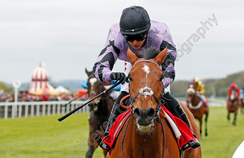 Moabit-0005 
 MOABIT (Megan Nicholls) wins The Betfred City Bowl Handicap Salisbury 29 Apr 2018 - Pic Steven Cargill / Racingfotos.com