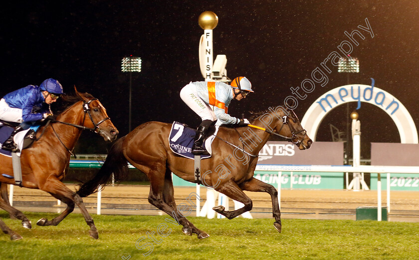 Coachello-0002 
 COACHELLO (Pat Dobbs) wins The Dubai Sprint
Meydan 27 Jan 2023 - Pic Steven Cargill / Racingfotos.com