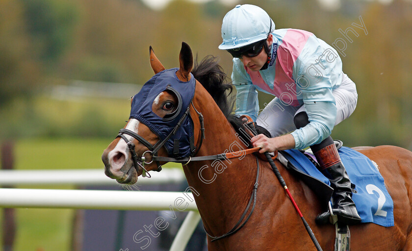 Hurry-Up-Hedley-0006 
 HURRY UP HEDLEY (Adam Farragher) wins The Every Race Live On Racing TV Nursery
Leicester 12 Oct 2021 - Pic Steven Cargill / Racingfotos.com