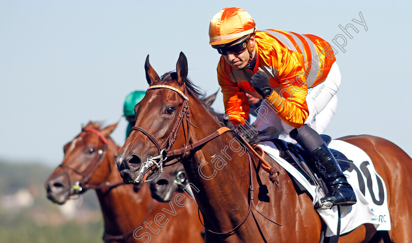 Rose-Premium-0001 
 ROSE PREMIUM (Cristian Demuro) wins The Prix Moonlight Cloud
Deauville 7 Aug 2022 - Pic Steven Cargill / Racingfotos.com