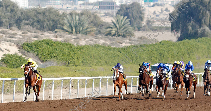 Just-A-Penny-0001 
 JUST A PENNY (Pat Dobbs) wins The Emirates Airline Handicap Jebel Ali, Dubai 9 Feb 2018 - Pic Steven Cargill / Racingfotos.com