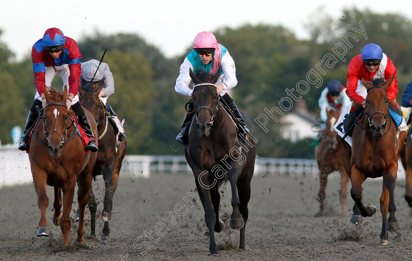 Sand-Share-0002 
 SAND SHARE (centre, Richard Kingscote) beats DEIRA SURPRISE (left) and GLEEFUL (right) in The British Stallion Studs EBF Fillies Novice Stakes
Kempton 8 Aug 2018 - Pic Steven Cargill / Racingfotos.com