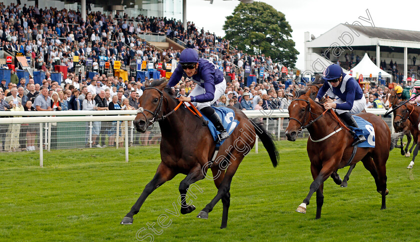 Flaming-Rib-0003 
 FLAMING RIB (Pierre-Louis Jamin) wins The Sky Bet Nursery
York 18 Aug 2021 - Pic Steven Cargill / Racingfotos.com