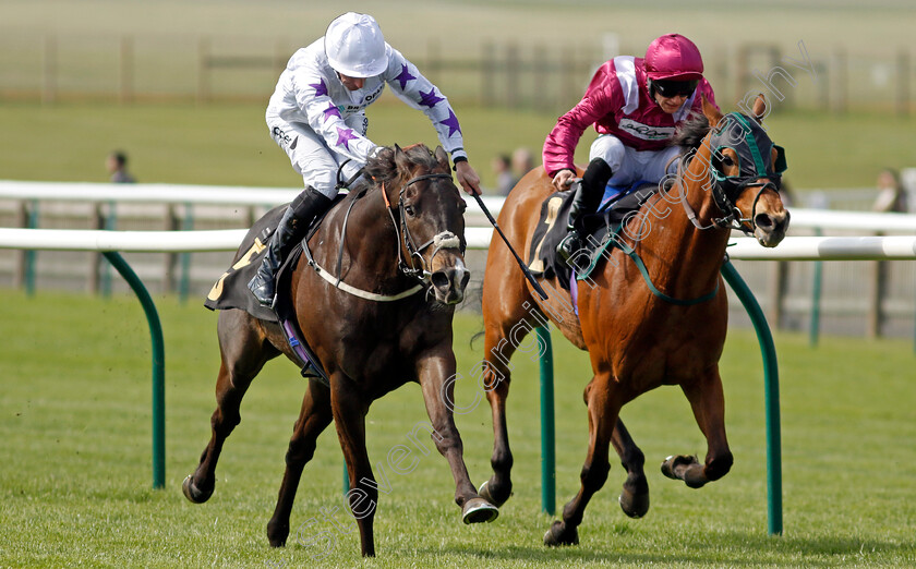 Bopedro-0001 
 BOPEDRO (left, Daniel Tudhope) beats EMPIRESTATEOFMIND (right) in The Close Brothers Handicap
Newmarket 18 Apr 2023 - Pic Steven Cargill / Racingfotos.com