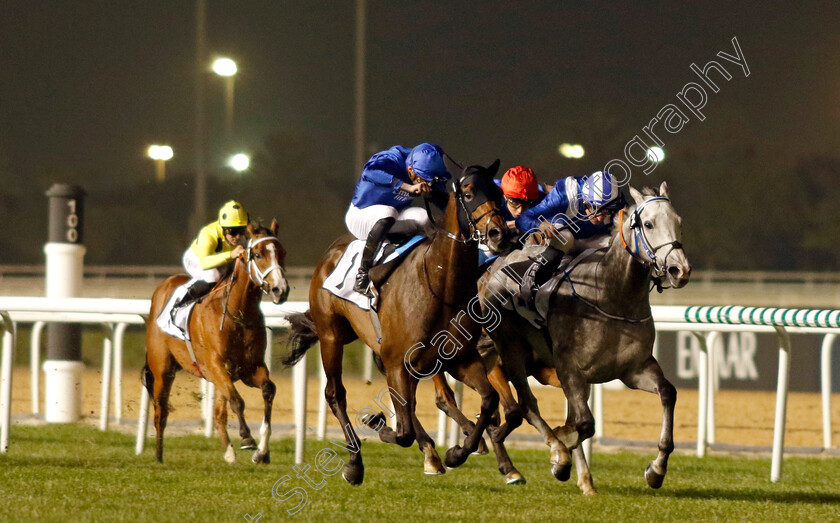 Valiant-Prince-0008 
 VALIANT PRINCE (left, James Doyle) beats ALFAREEQ (right) in The Singspiel Stakes
Meydan, Dubai 3 Feb 2023 - Pic Steven Cargill / Racingfotos.com