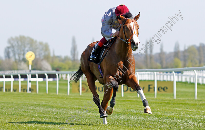 Qaysar-0007 
 QAYSAR (Frankie Dettori) wins The Dubai Duty Free Full Of Surprises Handicap Newbury 20 Apr 2018 - Pic Steven Cargill / Racingfotos.com