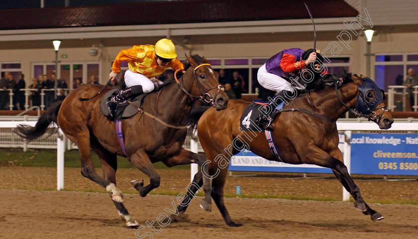 Pianissimo-0002 
 PIANISSIMO (Robert Havlin) beats CASUAL REPLY (left) in The Buy Tickets Online At chelmsfordcityracecourse.com Novice Stakes
Chelmsford 24 Oct 2019 - Pic Steven Cargill / Racingfotos.com