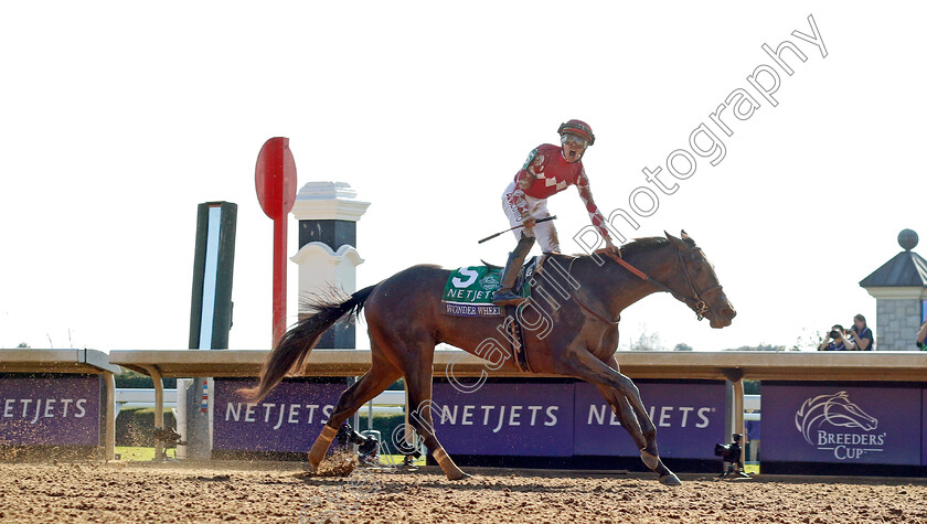 Wonder-Wheel-0004 
 WONDER WHEEL (Tyler Gaffalione) wins The Breeders' Cup Juvenile Fillies
Breeders Cup Meeting, Keeneland USA, 4 Nov 2022 - Pic Steven Cargill / Racingfotos.com